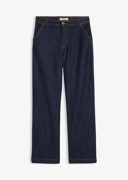 Jean large taille mi-haute