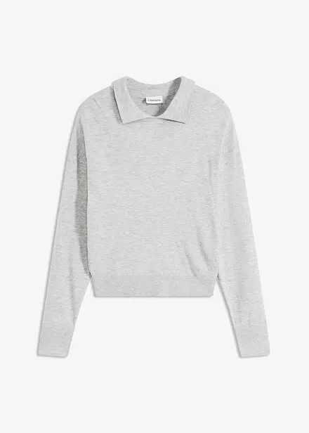 Pull en fine maille de viscose mélangée