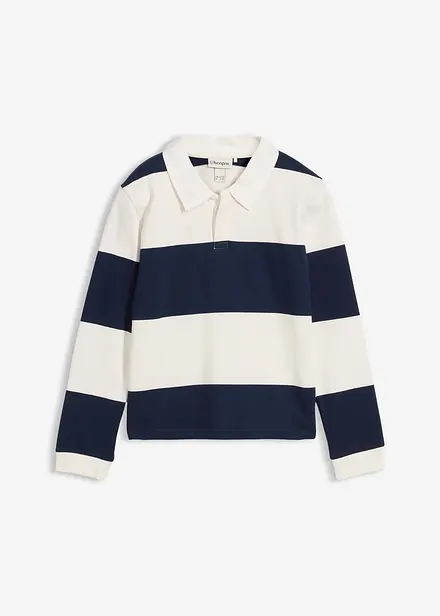 Polo-Sweatshirt aus reiner Bio-Baumwolle
