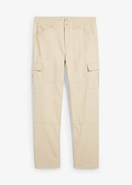 Relaxed Fit Cargo-Hose aus Baumwoll-Canvas, Straight