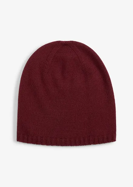 Feinstrickbeanie mit Merinowolle