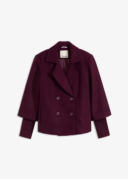 Cabanjacke mit Strickärmeln