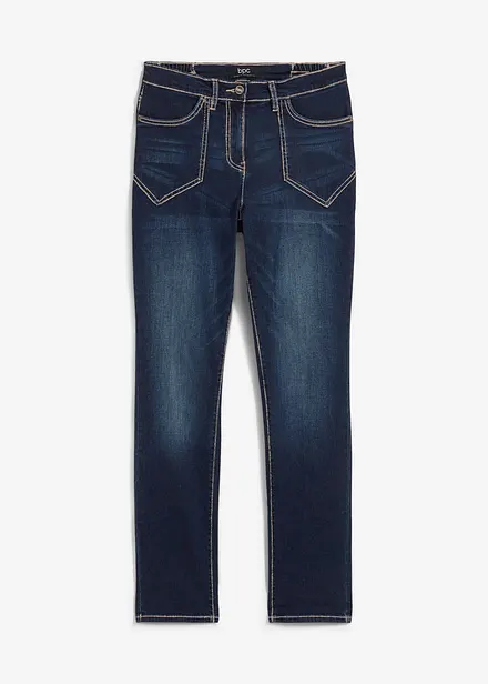 Straight-Jeans High Waist, Stretch