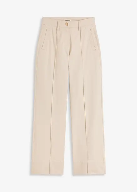 Pantalon en twill avec passepoil et poche gilet