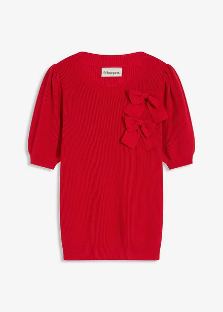 Pullover mit Schleifen-Applikation