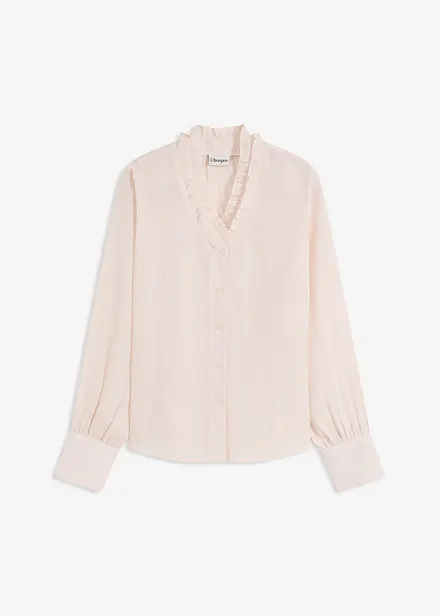 Chiffonbluse mit Rüschen