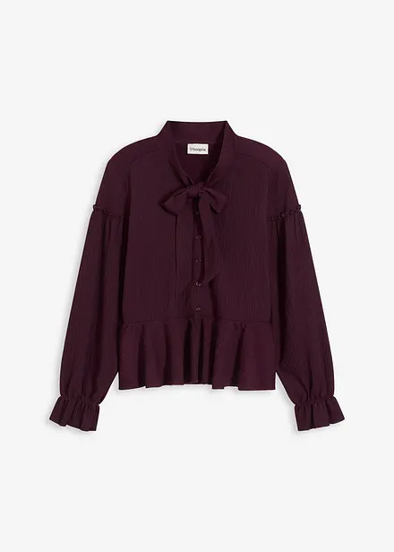 Tunika-Shirt aus strukturiertem Jersey