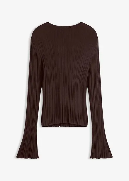 Halbtransparentes Strickshirt