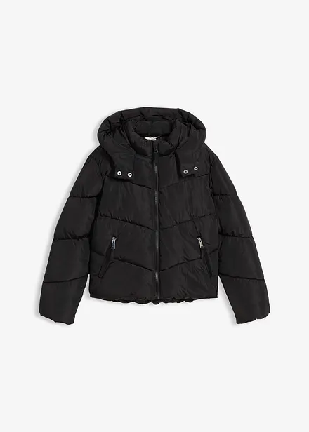 warm gefütterte Puffer-Jacke mit Kapuze