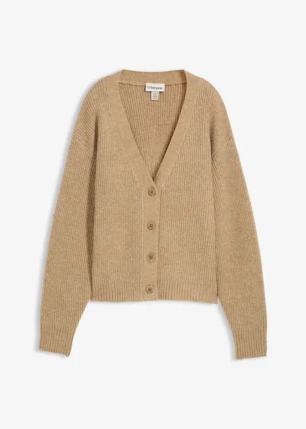 Gilet en maille côtelée