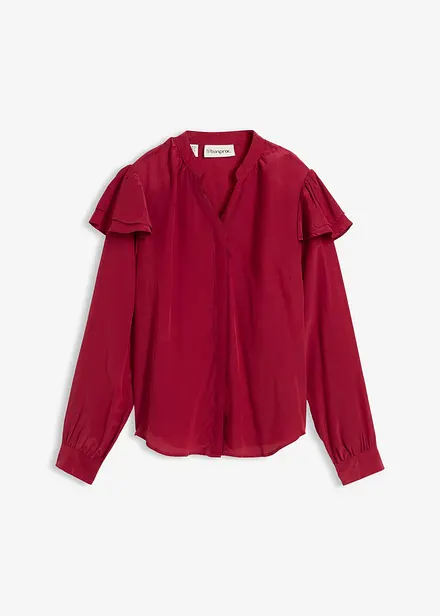 Bluse mit Seidenanteil