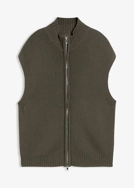 Gilet sans manches en maille