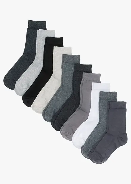 Lot de 10 paires de chaussettes en coton majoritaire