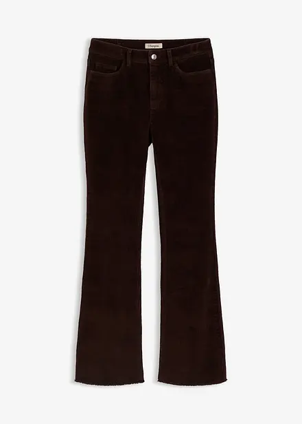Pantalon évasé en velours côtelé