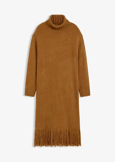 Robe en maille avec franges à la base