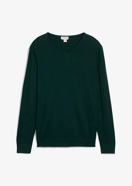 Pull en fine maille avec laine mérinos