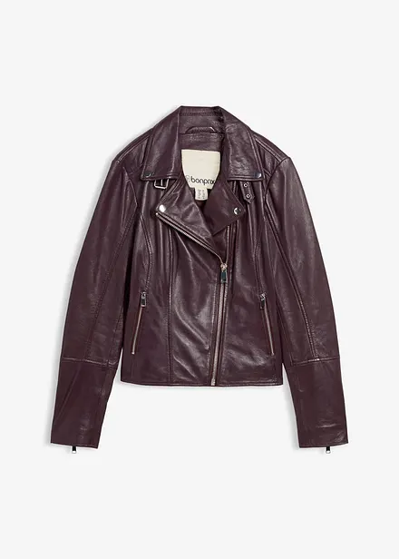 Bikerjacke aus Nappaleder