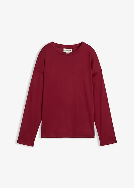 Langarmshirt mit Seidenanteil