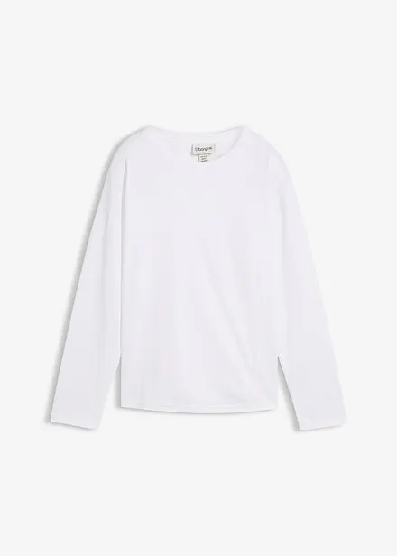 Langarmshirt mit Seidenanteil