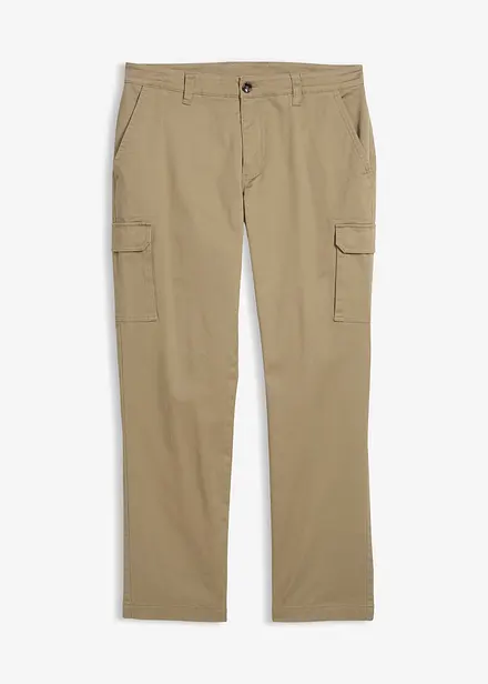 Pantalon cargo thermique regular, extensible, droit