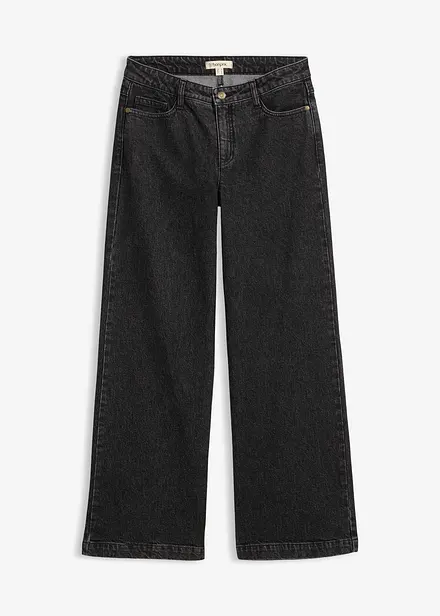 Wide-Leg-Jeans, Mid Waist, Full Length