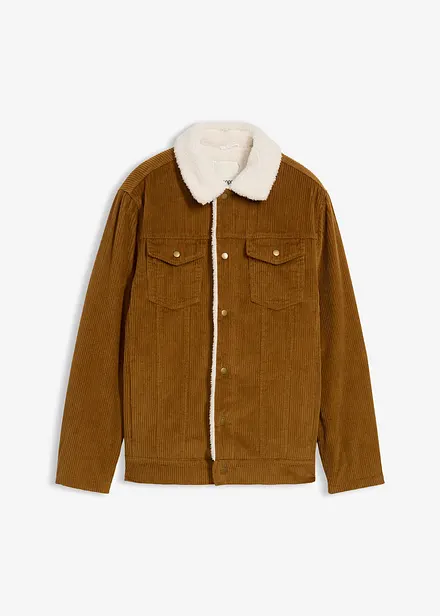 Blouson en velours côtelé doublé sherpa