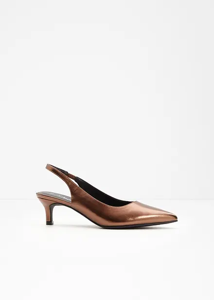 Escarpins slingback à petit talon fin