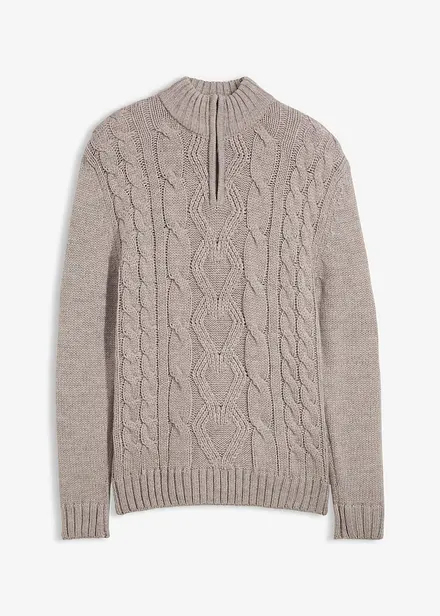 Pull camionneur à motif torsadé