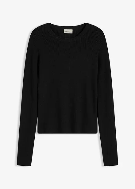 Feinstrickpullover aus softem Viskose-Mix