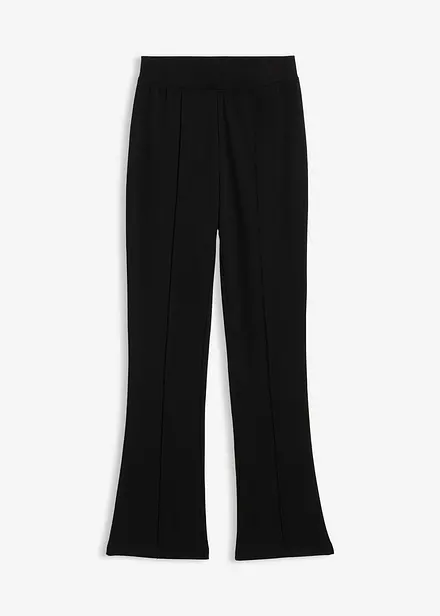 Pantalon évasé en jersey coton épais