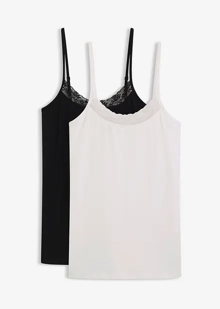 Lot de 2 caracos avec dentelle