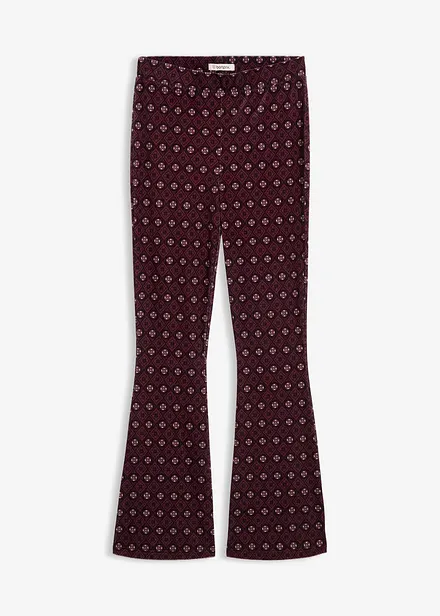 Legging évasé en velours doux