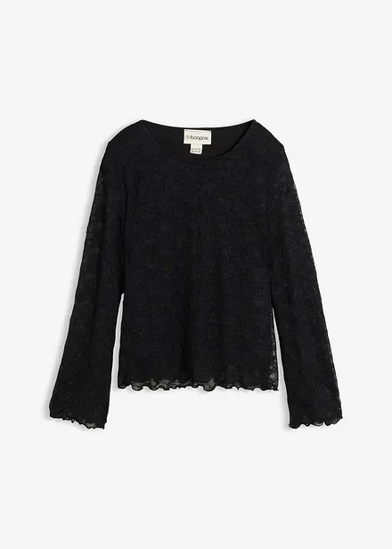 Langarmshirt aus Spitze