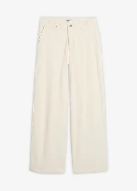 Pantalon large en velours côtelé
