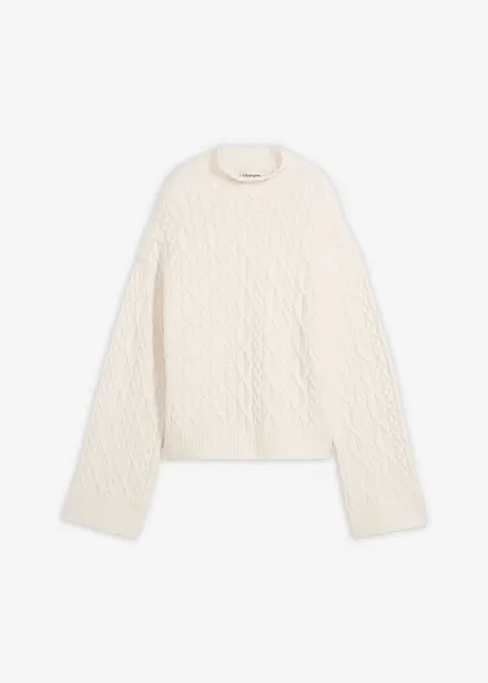 Zopfstrick Pullover