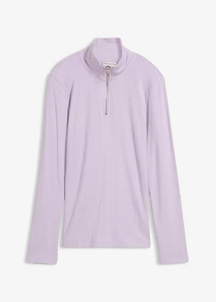 Rippshirt aus softem Viskose-Mix