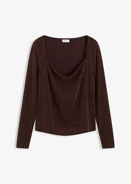 Top mit Wasserfallausschnitt