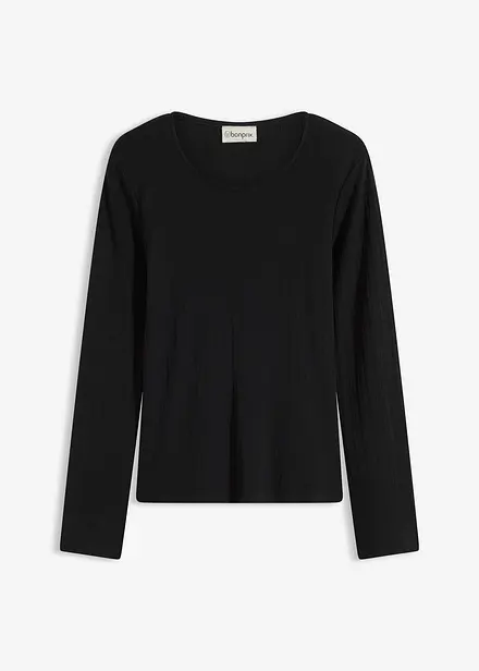 Geripptes Langarmshirt