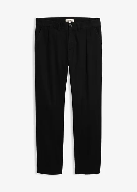 Pantalon regular en twill, droit, 100% coton