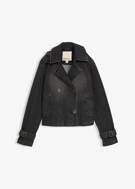 Denim Trenchjacke