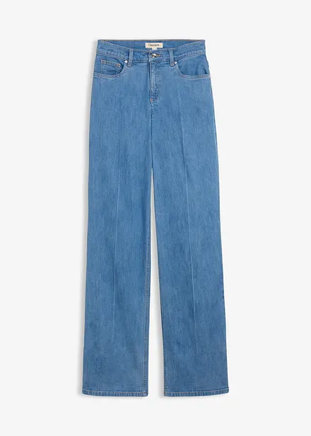 Loose Straight-Jeans Mid Waist, Full Length