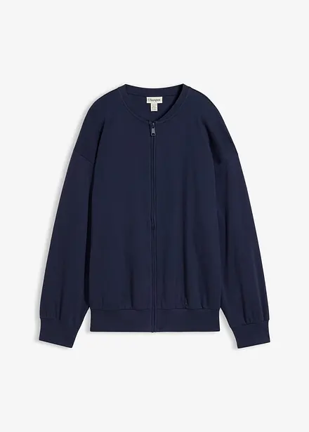 Sweatjacke aus reiner Baumwolle