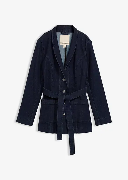 Veste en jean avec ceinture