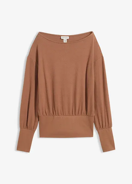 T-shirt manches longues doux avec viscose