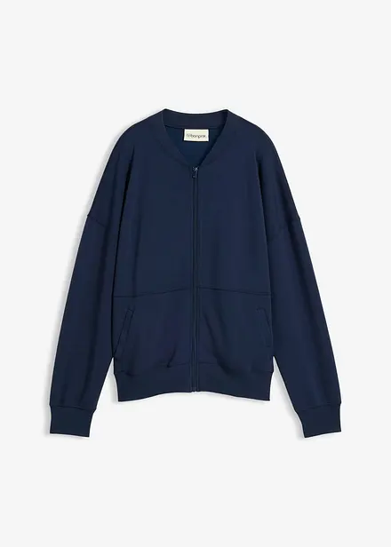 Sweat zipp&eacute; oversize en mati&egrave;re n&eacute;opr&egrave;ne