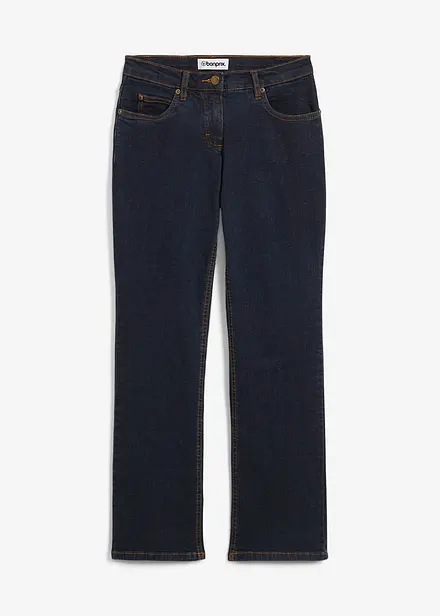 Straight Jeans Mid Waist, Stretch