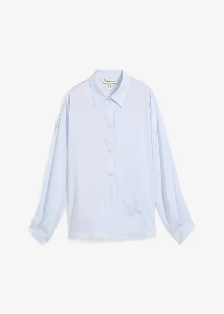 Hemdbluse aus flie&szlig;endem Satin