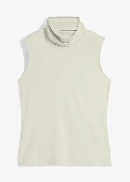 Top mit Rollkragen aus elastischer Polyamidware