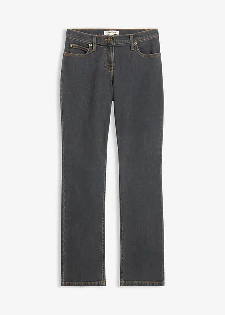 Straight Jeans Mid Waist, Stretch