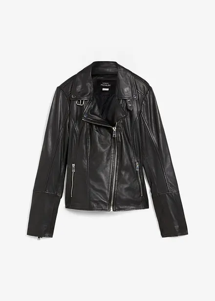 Bikerjacke aus Nappaleder